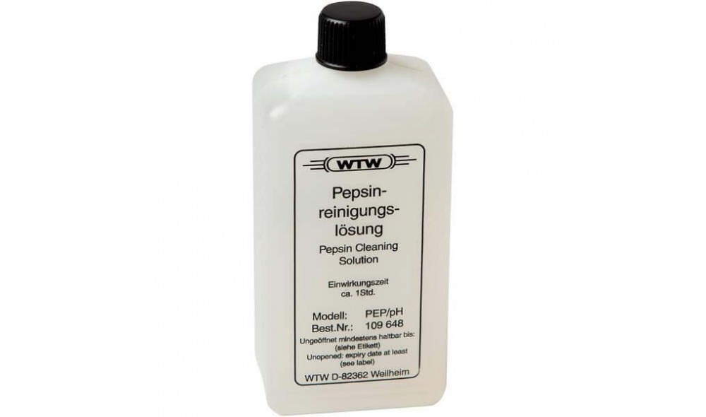 Wtw Pep/pH Pepsin temizleme çözeltisi Sadece cam gövdeli elektrotlar için temizleme çözeltisi, 3 x 250 ml